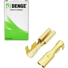 Denge 2.8mm Kablo Ucu Dişi Terminal Sarı Kablo Pabuç Paket Içeriği 1000 Adet