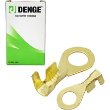 Denge 2.5mm Yuvarlak Kablo Ucu Topraklama Terminal Sarı Kablo Pabuç Paket Içeriği 500 Adet