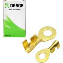 Denge 4mm Yuvarlak Kablo Ucu Topraklama Terminal Sarı Kablo Pabuç Paket Içeriği 250 Adet