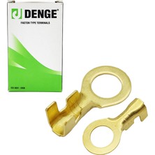 Denge 8mm Yuvarlak Kablo Ucu Topraklama Terminal Sarı Kablo Pabuç Paket Içeriği 150 Adet