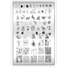 Aba Nails Takida Stamping Baskı Plakası Xl Sonbahar 08