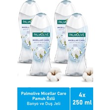 Palmolive Micellar Care Banyo ve Duş Jeli Pamuk Özlü 250 ml x 4 Adet