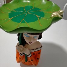 Mini Hobi Ev Sunumluk Tabaklı Kız