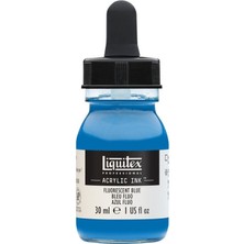 Liquitex  Professional Akrilik Mürekkep  30 ml  Fluorescent Blue 984