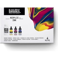 Liquitex  Professional Akrilik Mürekkep Seti  3 Renk x 30 ml Primary Colors  118 ml Pouring