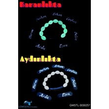 Kedi Gözü Fosforlu Karanlıkta Parlayan Çocuk Bileklik Isim Yazılabilir