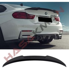 Hasakman Bmw F32 Coupe M4 Serisi Yarasa Spoiler  Piona Black 2014 2015 2016 2017 2018 2019 2020 Ithal 4 Seri