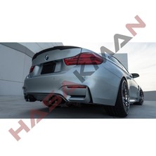 Hasakman Bmw F32 Coupe M4 Serisi Yarasa Spoiler  Piona Black 2014 2015 2016 2017 2018 2019 2020 Ithal 4 Seri