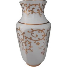 Kütahya Porselen Antik Vazo 25 cm Dekor NO:3678 B.altın