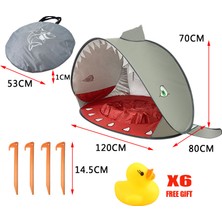 Semgears Köpek Balığı Desenli Su Geçirmez Uv Korumalı Bebek Plaj Çadırı (Yurt Dışından)