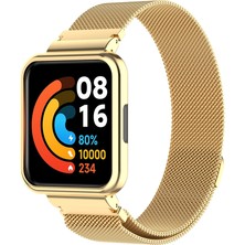 TopOne Ultra Ince Metal Kayış Milan Paslanmaz Çelik Hasır Yüzük Manyetik Toka Kayış Redmi Watch2/horloge 2 Için (Yurt Dışından)