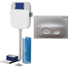 Creavit Gömme Rezervuar Hela Taşı Için+Mat Gri Kumanda Paneli