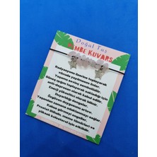 Pembe Kuvars Doğal Taş Bileklik Kelebek Detaylı Orijinal Doğal Taş