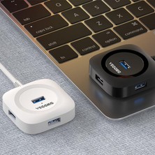 Echoes 4 Portlar USB Hub Taşınabilir Genişletici Splitter Adaptörü Pc Fare Masaüstü İçin USB 3.0 Siyah 1 m. (Yurt Dışından)