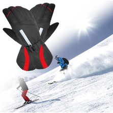 Segolike Yetişkinler Açık Hava Aktiviteleri İçin Kayak Termal Eldivenleri Snowboard Kırmızı XL (Yurt Dışından)