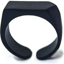 The Collection Mat Siyah Erkek Yüzük