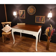 Wooding 100 cm Çekmeceli Masif Çalışma Masası