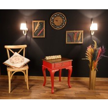 Wooding Tek Çekmeceli Masif Komodin Yan Sehpa