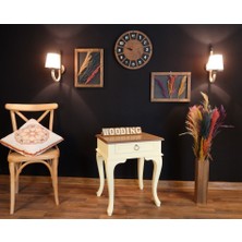 Wooding Tek Çekmeceli Masif Komodin Yan Sehpa