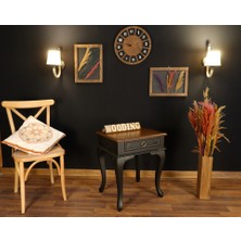 Wooding Tek Çekmeceli Masif Komodin Yan Sehpa