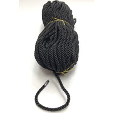 Siyah Kordon İp 8 mm 1 mt