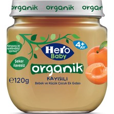 Hero Baby Kavanoz Maması 120GR Organik Kayısılı (12 Li Set)