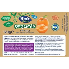 Hero Baby Kavanoz Maması 120GR Organik Kayısılı (12 Li Set)