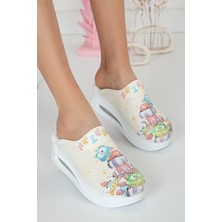 20tasarımterlik Baykuş Friend Temalı Ortopedik Airmax Sabo Terlik Hemşire Terliği Doktor Terliği Ortopedik Sabo Terlik