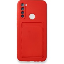 MTK Moveteck Xiaomi Redmi Note 8 Uyumlu Kılıf Kamera Lens Korumalı Kartvizitli Ince Silikon Kapak Renkli Soft Mat Yeni Tasarım