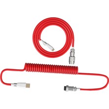 Sharplace Tip-C Klavye Kablosu Mekanik Klavye Oyunu Konsolları Için Coiled USB Bağlantı Noktası (Yurt Dışından)