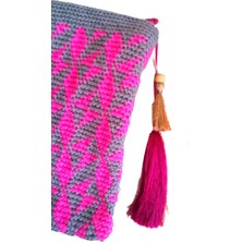 Elma El Örgüsü Wayuu Clutch Çanta