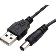 Rob Ada  USB Erkek To 5.5 x 2.1mm Dc Çevirici Kablo Mini Hoparlör Notebook Soğutucu Harici DVD USB Hub