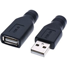 Robada 5.5*2.1mm Dişi To USB 2.0 Erkek Soket Çevirici Power Adaptör Şarj Ucu
