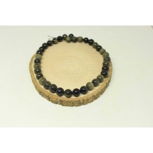 Yaşam Tohumu Golden & Siyah Obsidyen Taşı Dizi 11-12.5mm Aralığındadır