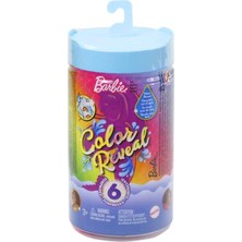 Barbie Chelsea Color Reveal Bebek ve Renk Değiştiren Lavanta Çiçeği Baskılı Bahar Günleri Serisi, 6 Sürpriz İçerir, 3 Yaş ve Üzeri Hdn76