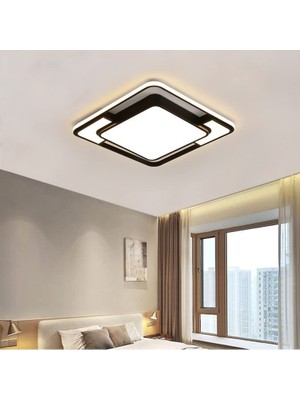 Goeco 48W Modern LED Tavan Aydınlatması - Siyah (Yurt Dışından)