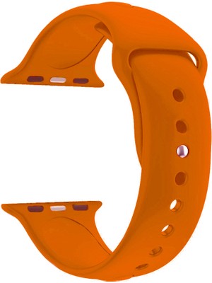 Markacase Apple Watch Seri 4 5 6 Için 40 mm Small Beden(S/m Size) Spor Silikon Kordon(54 Farklı Renk) Kiremit