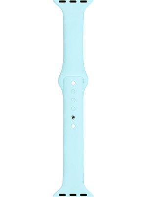 Markacase Apple Watch Seri 4 5 6 Için 44 mm Slim Silikon Kordon Sky Blue