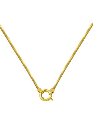 Bilezikci Gemici Kilitli 14 Ayar Altın Zincir Kolye