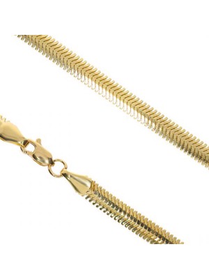 Bilezikci 14 Ayar Altın Balıksırtı Zincir - 45cm