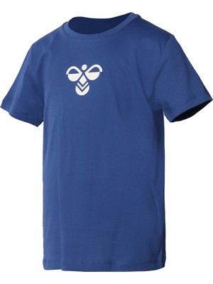 Hummel Baskılı Mavi Erkek T-Shirt 911298-1010 Hmlcamel T-Shırts