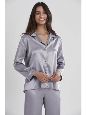 Pierre Cardin Saten Pijama Takımı 1200 Royal