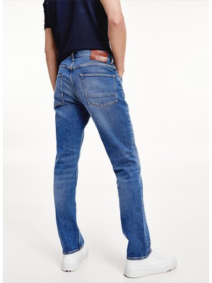 Tommy Hilfiger Straight Mavi Erkek Denim Pantolon