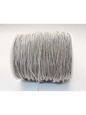 Yiğit Aksesuar Kolye Bileklik Zinciri Bağlantı Zinciri 0.6 mm 10 Metre