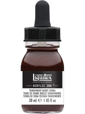 Liquitex  Professional Akrilik Mürekkep  30 ml  Transparent Burnt Sienna 129