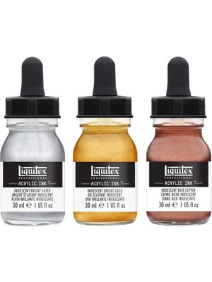 Liquitex  Professional Akrilik Mürekkep Seti  3 Renk x 30 ml Iridescent