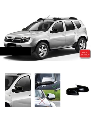 Hasakman Dacia Duster 1 Batman Yarasa Ayna Kapağı Piano Black 2010 2011 2012 2013 2014 2015 2016 2017