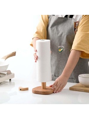HaiTun Ahşap Raf Mutfak Kağıdı Havlu Tutucu Peçete Standı Raf Yumruk Ücretsiz Rulo Kağıt Tutucu Depolama Raf Mutfak Aksesuarları Araçları