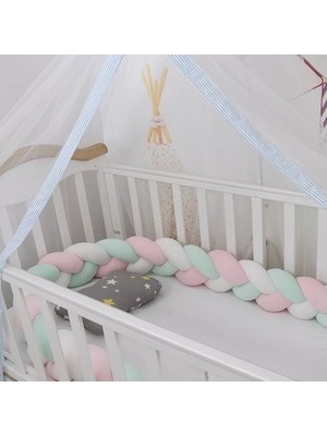 Guldesign Guldesignstore 3'lü Örgü Koruma  Su Yeşili-Pembe-Beyaz 600cm