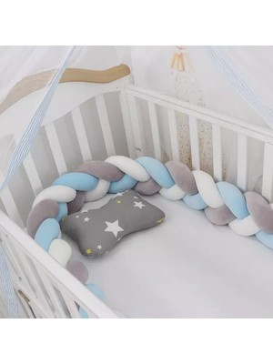 Guldesign Guldesignstore 3'lü Örgü Koruma Mavi-Gri-Beyaz 400cm